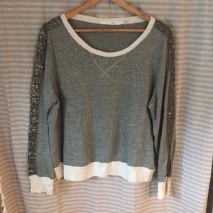 Gibson sequin Jersey Top NWOT